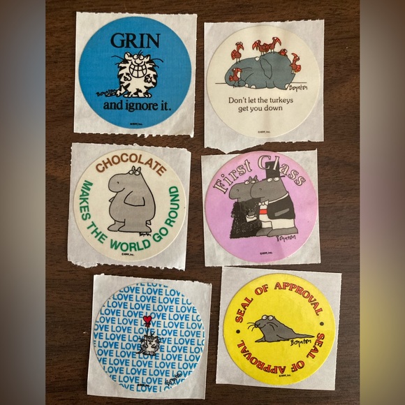 Vintage 80’s Sandra Boynton stickers - Picture 2 of 2